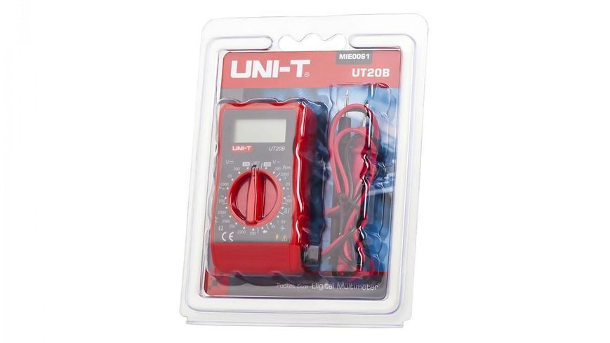 Мультиметр цифровой UNI-T UT-20B карманный 43603 фото