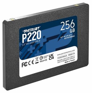 SSD накопичувач Patriot P220 2.5" 256GB (P220S256G25) 51466 фото