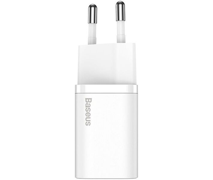 Адаптер мережевий Baseus Super Si Quick Charger 1C 20W EU White 51191 фото