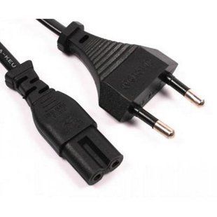 Кабель питания 220v 8-ка 2x0.75мм 1.8 метра черный 47528 фото
