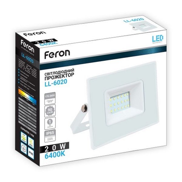 Прожектор LED світлодіодний Feron LL-6020 20W 49247 фото