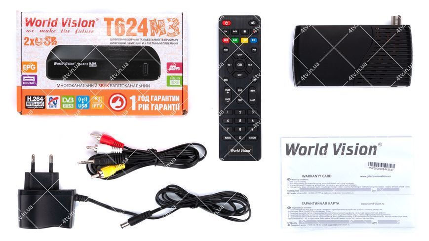 World Vision T624M3 DVB-T2 43789 фото