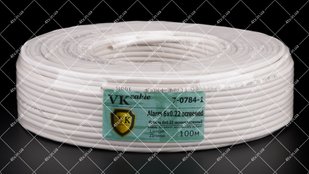 Кабель сигнальний VKcable 6x0.22 CCA в екрані 100 метрів 40507 фото