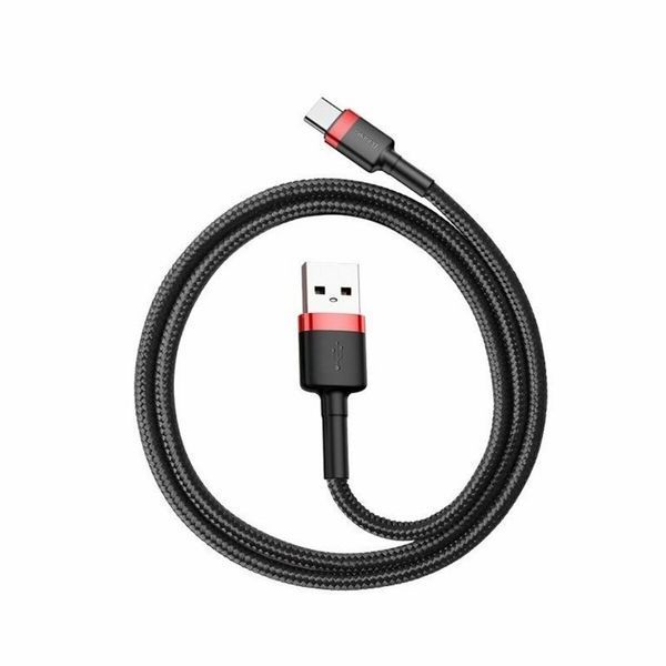 Кабель USB 2.0 TYPE-C Baseus Cafule Red+Black 1 метр 49615 фото