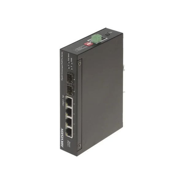 Hikvision DS-3T0506HP-E/HS POE Коммутатор 4 порта неуправляемый 00-00077487 фото
