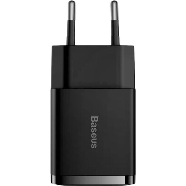 Адаптер мережевий Baseus Compact Charger 2U 10.5W Black 2 порти 50650 фото