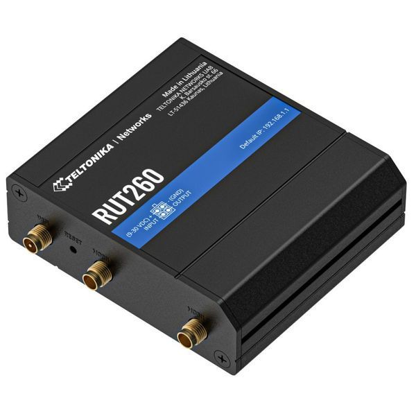 Teltonika RUT260 4G LTE, Wi-Fi Промисловий стільниковий маршрутизатор 00-00079646 фото