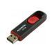 Накопитель ADATA 64GB C008 USB 2.0 Black/Red (AC008-64G-RKD) 50699 фото 2