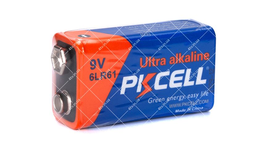 Батарейка PKCELL ULTRA ALKALINE 9V/6LR61 42940 фото