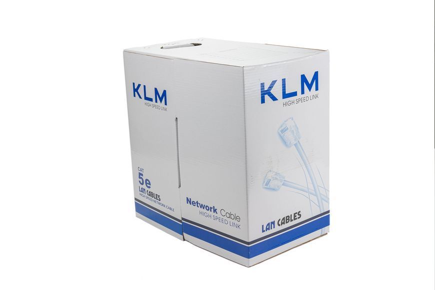 Кабель витая пара KLM FTP 4Pх0.5 PE CCA B 305m (черный) наружная 00-00078785 фото