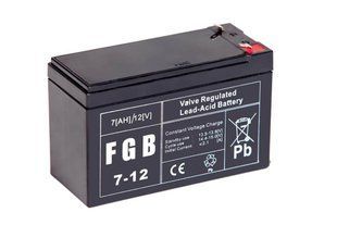Батарея акумуляторна AGM FGB 7-12 12V 7Ah 47662 фото
