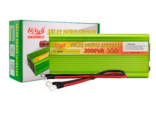 Інвертор з 12V до 220V FA-2000A 2000W 50920 фото