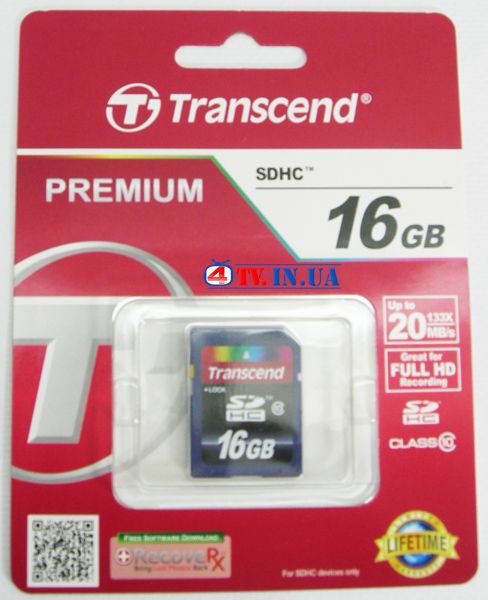 Карта пам&#39;яті SDHC Transcend 16GB class 10 (TS16GSDHC10) 48675 фото