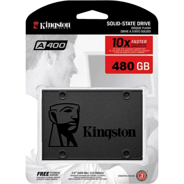 SSD накопичувач Kingston A400 2.5" 480GB (SA400S37/480G) 46455 фото