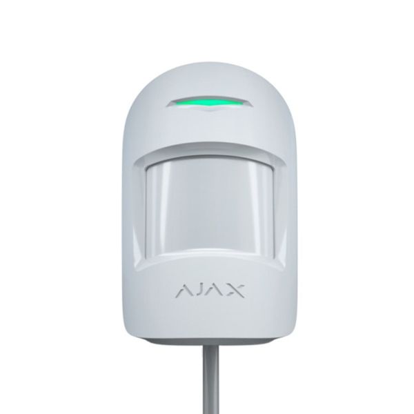 Дротовий датчик руху Ajax MotionProtect Fibra білий 46333 фото