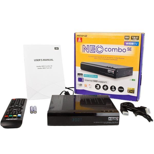 Amiko NEO Combo DVB-S2/T2/C HEVC H.265 40898 фото