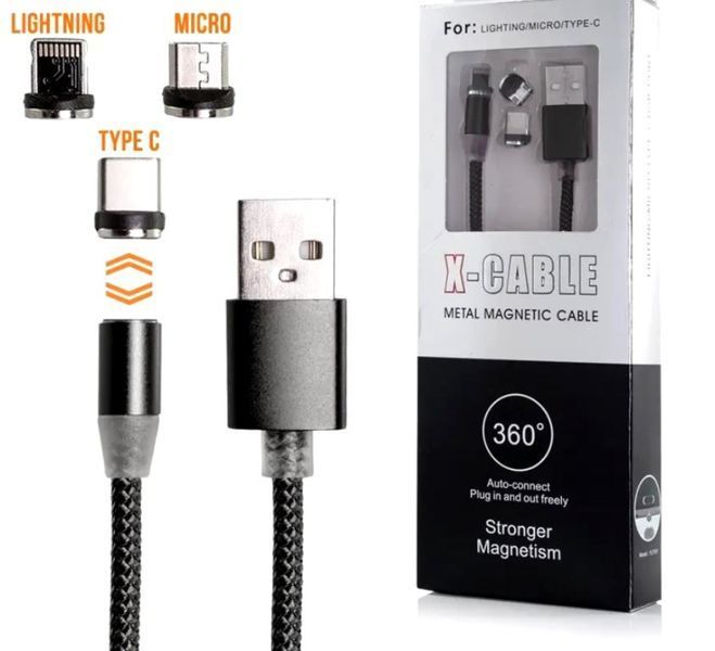 Кабель USB 2.0 AM to Micro USB + Lightning 47074 фото