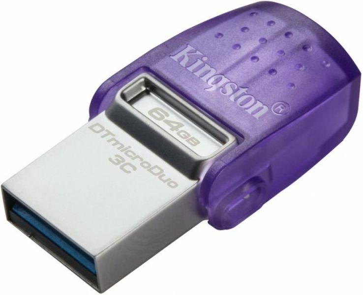 Накопичувач Kingston DT microDuo 3C 64Gb (TYPE-A/TYPE-C) (200MB/S) 51315 фото