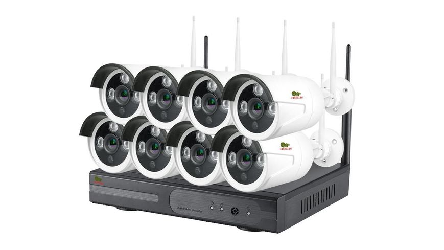 Комплект відеоспостереження Partizan Outdoor Wireless Kit 2Mp 8xIP v1.1 44206 фото