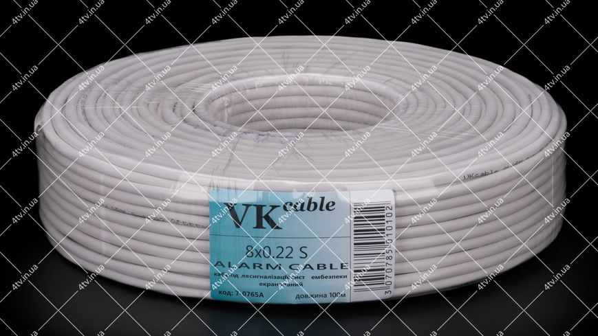 Кабель сигнальний VKcable 8x0.22 CCA в екрані 100 метрів 40508 фото