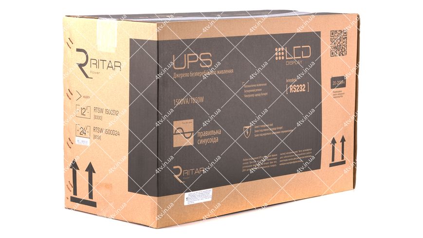 ДБЖ UPS Ritar RTSW-1500 D12 LCD (1050W) 40268 фото