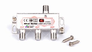 Спліттер 3-WAY Splitter EUROSKY з проходом живлення 40584 фото