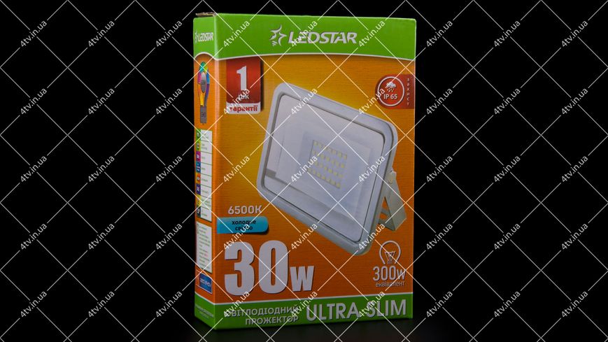 Прожектор LED світлодіодний LEDSTAR ULTRA SLIM 30W 2400lm 6500K IP65 41580 фото