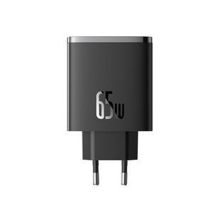 Мережевий зарядний пристрій Baseus Cube Pro Fast Charger 2C+U 65W EU Cluster Black 00-00077931 фото