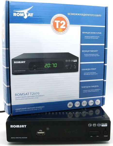 Romsat T2070 5V и ЭФИРНАЯ АНТЕННА БЕСПЛАТНО. АКЦИЯ!!! 48980 фото