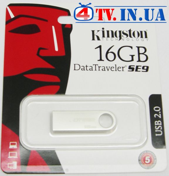 Накопичувач Kingston 16GB DataTraveler SE9 Silver USB 2.0 48661 фото