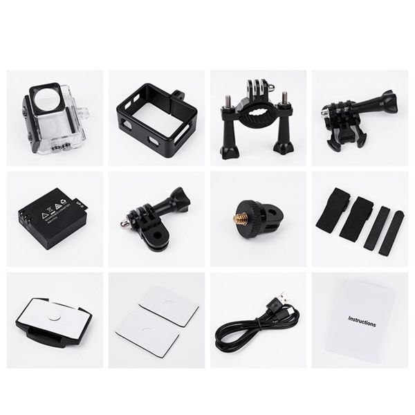 Екшен камера HOCO DV102 4K anti-shake sports camera Black 00-00077069 фото