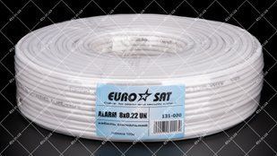 Кабель сигнальний EUROSAT 8x0.22 CU 100 метрів 44025 фото