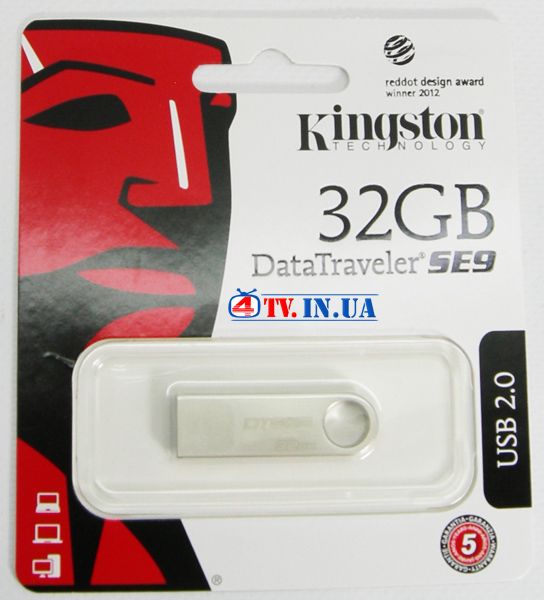 Накопичувач Kingston 32GB DataTraveler SE9 Silver USB 2.0 48662 фото