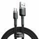 Кабель USB 2.0 TYPE-C Baseus Cafule Gray+Black 1 метр 49756 фото 1